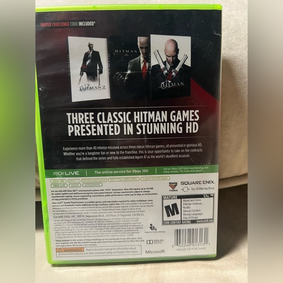 Hitman Trilogy HD XBOX 360 video game - Picture 2 of 4